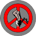 PEACE SYMBOL: Break Chains of Oppression--KEY CHAIN