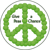 Give Peas A Chance--PEACE SYMBOL PEACE SIGN KEY CHAIN