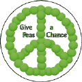 Give Peas A Chance--PEACE SYMBOL PEACE SIGN STICKERS