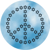 Jewish Star of David--JEWISH BUTTON