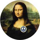 Mona Lisa Peace Smile--PEACE SYMBOL PEACE SIGN POSTER