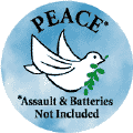 Peace Assault and Batteries Not Included PEACE DOVE--PEACE SYMBOL PEACE SIGN KEY CHAIN