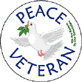 Peace Veteran PEACE DOVE--PEACE SYMBOL PEACE SIGN STICKERS