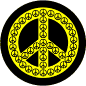 PEACE SYMBOL: Peace Sign Peace Sign Yellow--STICKERS