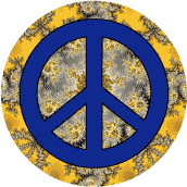 PEACE SIGN: A Maize n Blue--KEY CHAIN