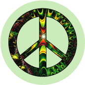 PEACE SIGN: Act In Civil Disobedience--BUTTON