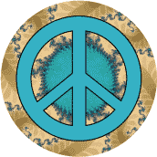 PEACE SIGN: Aqua Chi--STICKERS