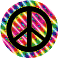 Black Light Party 7--Psychedelic 60s PEACE SIGN BUTTON