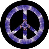 PEACE SIGN: Blue Tie Dye Buddha--STICKERS