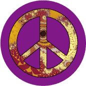 PEACE SIGN: Cosmic Eye--BUTTON