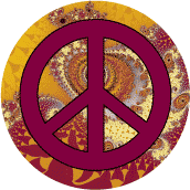 PEACE SIGN: Cosmic Garden 2--BUTTON