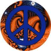 PEACE SIGN: Cosmic Power--BUTTON