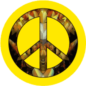 PEACE SIGN: End Hunger--MAGNET