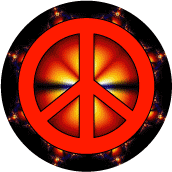 PEACE SIGN: Fiery Gem--STICKERS