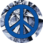 PEACE SIGN: Frost Cathedral--BUTTON