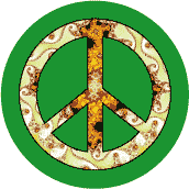 PEACE SIGN: Gold Nugget in Peace Garden--MAGNET