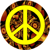 PEACE SIGN: Gold Nuggets 1--KEY CHAIN