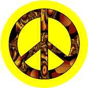 PEACE SIGN: Gold Nuggets 2--BUTTON