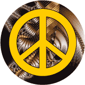 PEACE SIGN: Golden Metallica--STICKERS