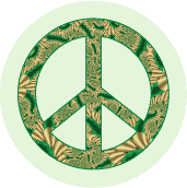 PEACE SIGN: Green Peace--MAGNET