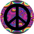 PEACE SIGN: Hippie Flowers--KEY CHAIN