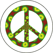 PEACE SIGN: Join World Bank Protests--BUTTON