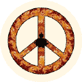 PEACE SIGN: Karmic Wheel of Fire--BUTTON