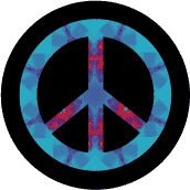 PEACE SIGN: Lotus Mandala 1--BUTTON