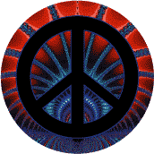 PEACE SIGN: New Birth--BUTTON