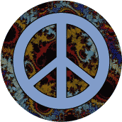 PEACE SIGN: Owed To Nuremburg--BUTTON