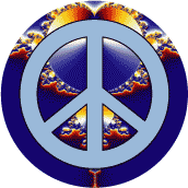 PEACE SIGN: Peace Doesn't Cause Terrorism--BUTTON