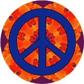 PEACE SIGN: Peace Flower--KEY CHAIN