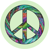 PEACE SIGN: Peace Is Community Service--STICKERS