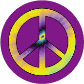 PEACE SIGN: Peace Is My First Love--BUTTON