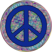 PEACE SIGN: Peace Requires Cross Cultural Communication--BUTTON