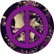 PEACE SIGN: Peace Vs Fascism--BUTTON