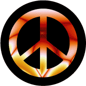 PEACE SIGN: Peace of Agate--BUTTON