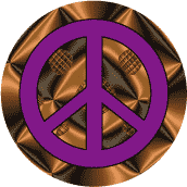 PEACE SIGN: Peace of Royal Chocolate--BUTTON