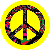 PEACE SIGN: Peacemaking Is A Creative Job--BUTTON