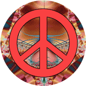 PEACE SIGN: Practice Restorative Justice--BUTTON