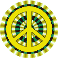 PEACE SIGN: Radiating Ripple--BUTTON