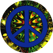 PEACE SIGN: Stop Imperialism--KEY CHAIN