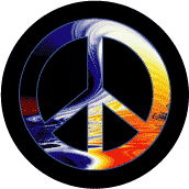 PEACE SIGN: Stop Religious Terrorism--KEY CHAIN