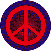 PEACE SIGN: Stop World Terrorism--MAGNET