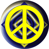 PEACE SIGN: Support Civil Rights--BUTTON