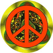 PEACE SIGN: Support Direct Action--KEY CHAIN