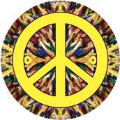 PEACE SIGN: Support Freedom Riders--BUTTON