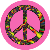 PEACE SIGN: Support Gay Rights--STICKERS