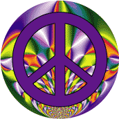 PEACE SIGN: Support Peace Activism--BUTTON