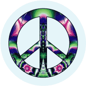 PEACE SIGN: Support Political Activism--STICKERS